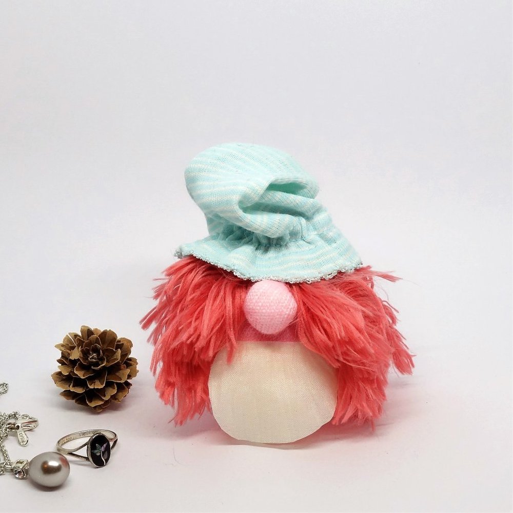 Redhead Mini Lady Gnome Swedish Cook Baby Sock Miniature Girl Gnome Swedish Chef